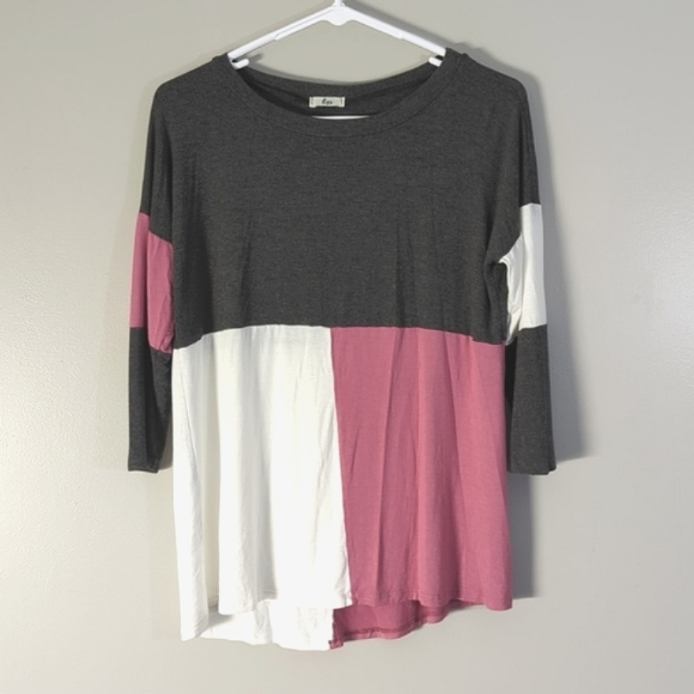 Egs by Eloges color block top, size small